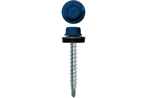 Саморез кровельный Daxmer 4,8х35 RAL 5005 (250) сверло №1