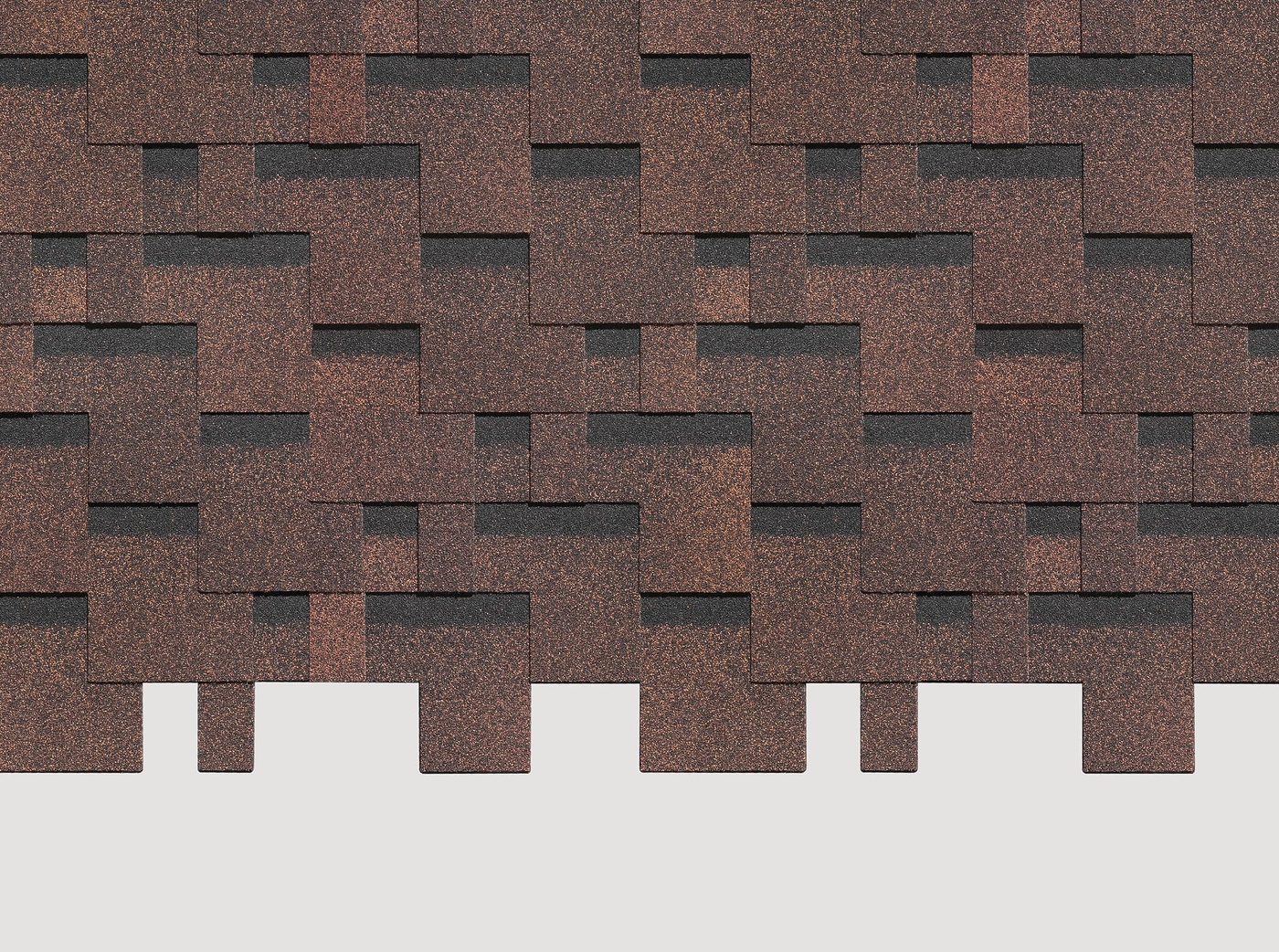Гибкая черепица Docke Standard Тетрис, Коричневый